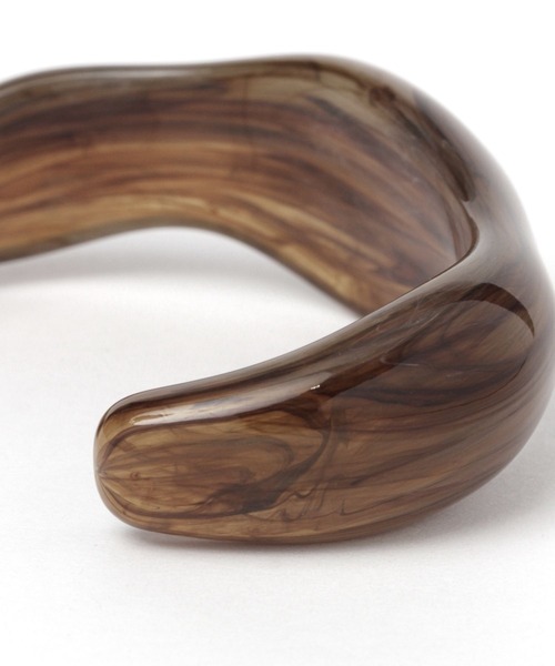 LEPSIM（レプシィム）の「プックリクリアバングル　298419（バングル/リストバンド・レディース・ブラウン/グリーン/クリア・ONE SIZE）」の9枚目の写真