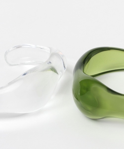 LEPSIM（レプシィム）の「プックリクリアバングル　298419（バングル/リストバンド・レディース・ブラウン/グリーン/クリア・ONE SIZE）」の10枚目の写真