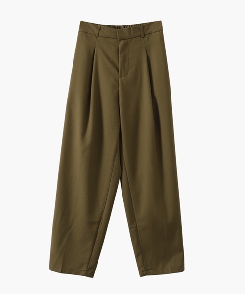 DAY CLOSET(デイ クローゼット)の「レディース タック入りストレートカラースラックス(スラックス・レディース・スモークピンク/ブラック/オフホワイト/カーキブラウン・M/L/S)」の21枚目の写真