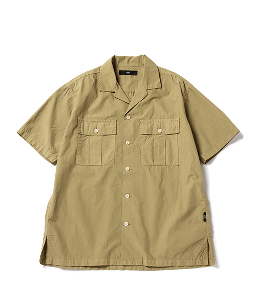 BEAMS(ビームス)の「VAPORIZE / オーバーダイ ミリタリー 半袖シャツ(シャツ/ブラウス・メンズ・カーキ/オリーブ/ネイビー・SMALL/LARGE/MEDIUM/X-LARGE)」の3枚目の写真