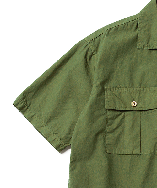 BEAMS(ビームス)の「VAPORIZE / オーバーダイ ミリタリー 半袖シャツ(シャツ/ブラウス・メンズ・カーキ/オリーブ/ネイビー・SMALL/LARGE/MEDIUM/X-LARGE)」の15枚目の写真