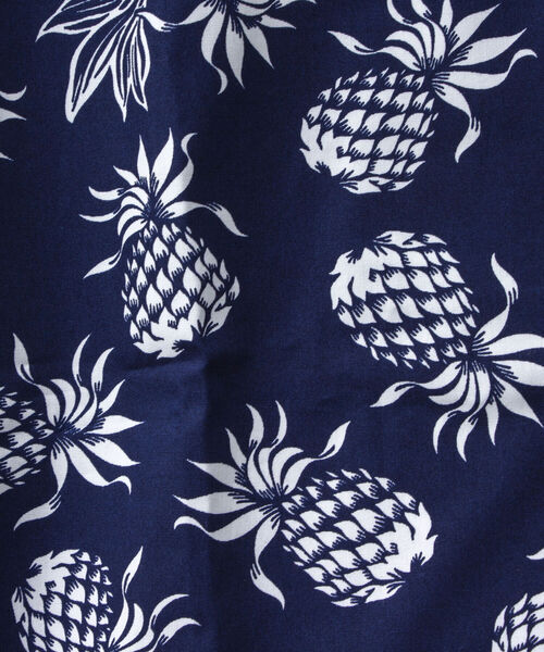NOLLEY'S goodman(ノーリーズグッドマン)の「【Hilo Hattie/ヒロハッティ】Aloha Shirt Pineapplles アロハシャツ(シャツ/ブラウス・メンズ・ブルー系その他/ホワイト×ネイビー/グレー・M/L)」の4枚目の写真