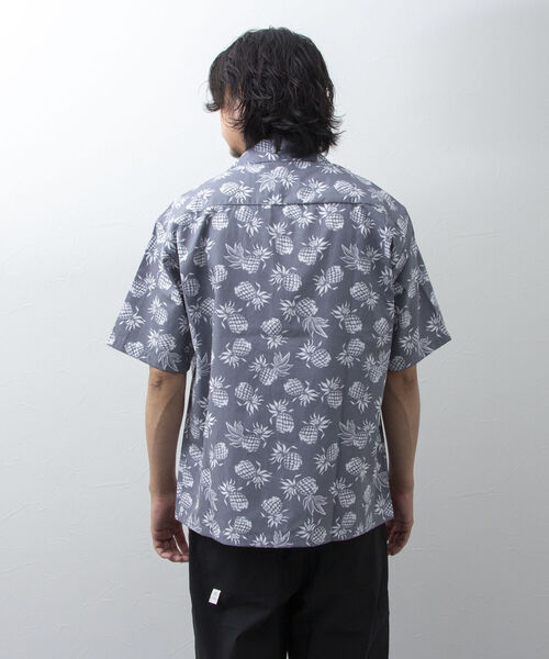 NOLLEY'S goodman(ノーリーズグッドマン)の「【Hilo Hattie/ヒロハッティ】Aloha Shirt Pineapplles アロハシャツ(シャツ/ブラウス・メンズ・ブルー系その他/ホワイト×ネイビー/グレー・M/L)」の21枚目の写真