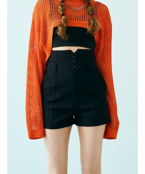 ENVYM(アンビー)の「H/WショートPT(その他パンツ・レディース・ブラック・S/M)」の1枚目の写真