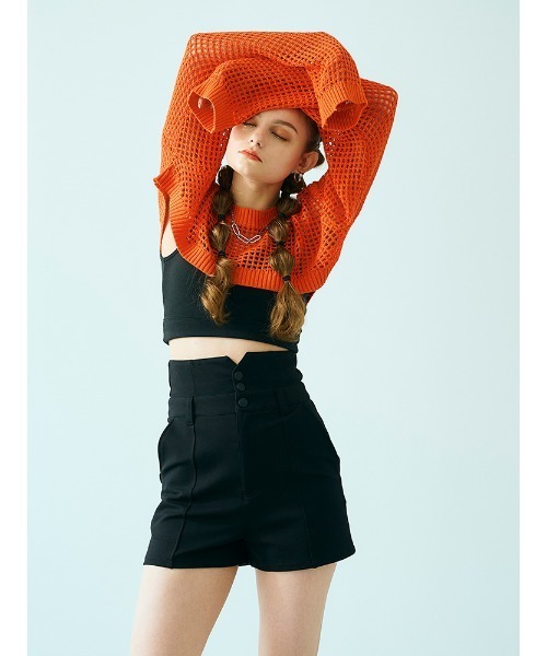 ENVYM(アンビー)の「H/WショートPT(その他パンツ・レディース・ブラック・S/M)」の2枚目の写真