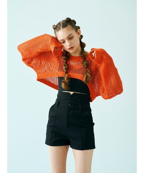 ENVYM(アンビー)の「H/WショートPT(その他パンツ・レディース・ブラック・S/M)」の3枚目の写真