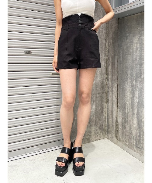 ENVYM(アンビー)の「H/WショートPT(その他パンツ・レディース・ブラック・S/M)」の15枚目の写真