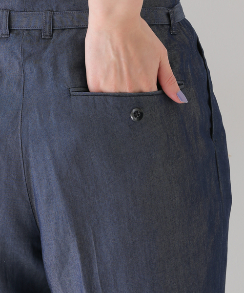 JOURNAL STANDARD relume（ジャーナルスタンダード　レリューム）の「リヨセルデニムスラックス（デニムパンツ・レディース・ネイビー・36/38）」の9枚目の写真