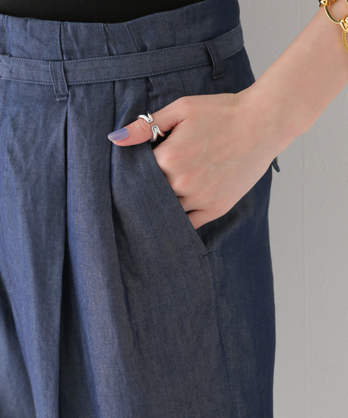 JOURNAL STANDARD relume（ジャーナルスタンダード　レリューム）の「リヨセルデニムスラックス（デニムパンツ・レディース・ネイビー・36/38）」の8枚目の写真