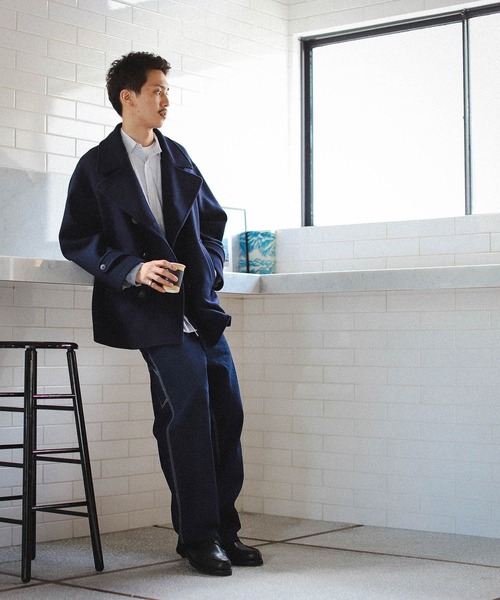 BEAMS LIGHTS（ビームスライツ）の「BEAMS LIGHTS / メルトン ピーコート（ピーコート・メンズ・ネイビー・2/1/4/3）」の20枚目の写真