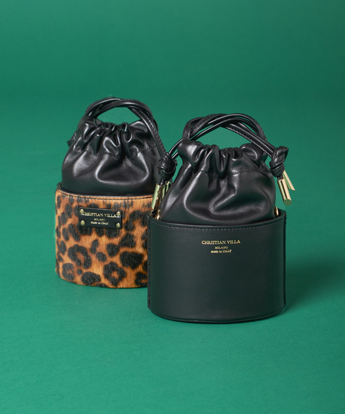 CHRISTIAN VILLA（クリスチャンヴィラ）の「■【CHRISTIAN VILLA /クリスチャン ヴィラ】ミニショルダー：バッグ（ショルダーバッグ・レディース・ブラック/ブラウン・FREE）」の3枚目の写真