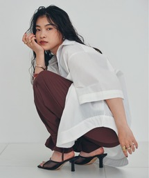 オーバーサイズハーフシャツ