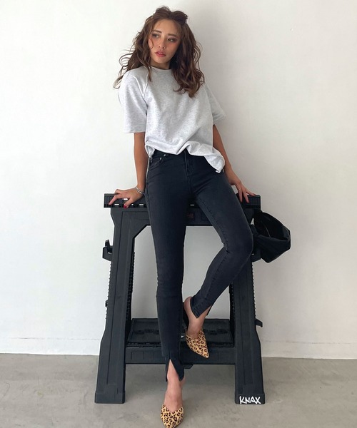 CHERI since1985(シェリ)の「スリットスキニーパンツ ブラックパンツ(デニムパンツ・レディース・ブラック・S/M/L)」の10枚目の写真