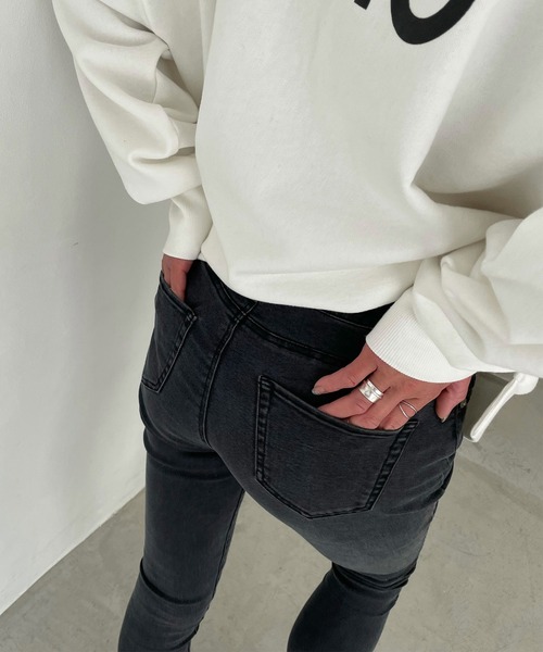 CHERI since1985(シェリ)の「スリットスキニーパンツ ブラックパンツ(デニムパンツ・レディース・ブラック・S/M/L)」の17枚目の写真
