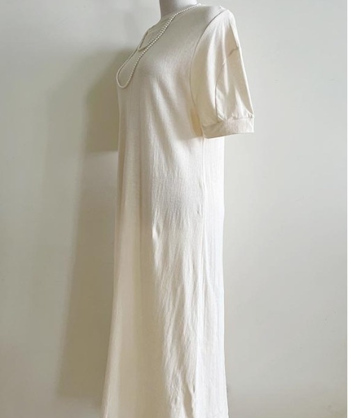 NANING9（ナンニング）の「NANING9 フロント切替ロングワンピ（ワンピース・レディース・グリーン/クリーム/ブラック・FREE）」の13枚目の写真