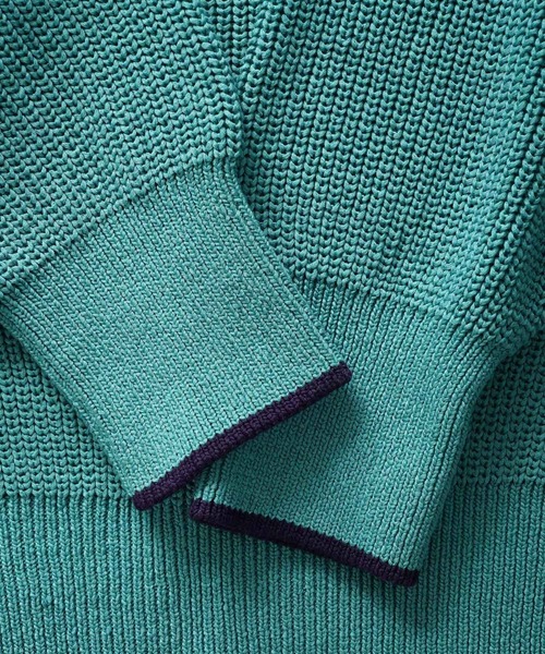 SHAREEF（シャリーフ）の「RIB KNIT（ニット/セーター・メンズ・ブラック/パープル/ターコイズブルー・1/2）」の9枚目の写真