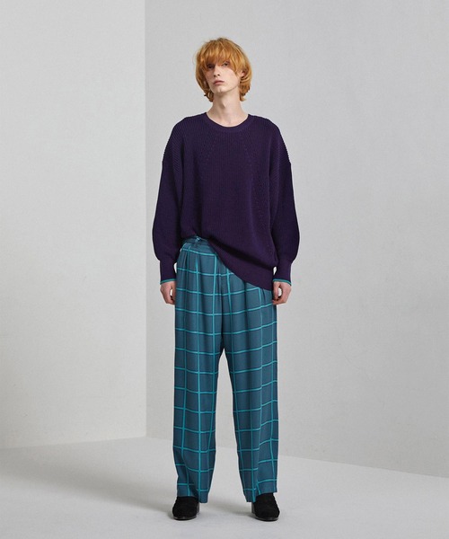 SHAREEF（シャリーフ）の「RIB KNIT（ニット/セーター・メンズ・ブラック/パープル/ターコイズブルー・1/2）」の11枚目の写真