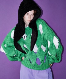 MAISON SPECIAL | ケーブルスリットハンドニット【MAISON SPECIAL/メゾンスペシャル】(ニット/セーター)