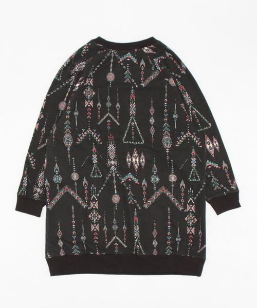 チチカカ（チチカカ）の「インディアンプリントスウェットワンピース（ワンピース・レディース・ブラック/ベージュ/イエロー・FREE）」の14枚目の写真