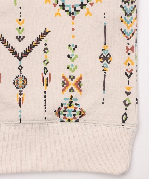 チチカカ（チチカカ）の「インディアンプリントスウェットワンピース（ワンピース・レディース・ブラック/ベージュ/イエロー・FREE）」の10枚目の写真