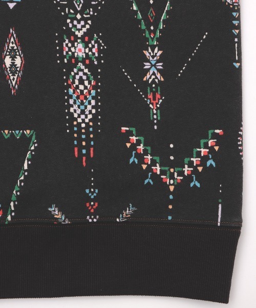 チチカカ（チチカカ）の「インディアンプリントスウェットワンピース（ワンピース・レディース・ブラック/ベージュ/イエロー・FREE）」の9枚目の写真