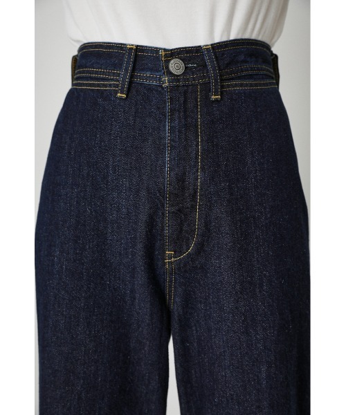 AZUL by moussy（アズールバイマウジー）の「DARTS DENIM WIDE Ⅱ/ダーツデニムワイドⅡ（デニムパンツ・レディース・ワンウォッシュ/ブラック・SMALL/LARGE/MEDIUM/X-SMALL）」の20枚目の写真