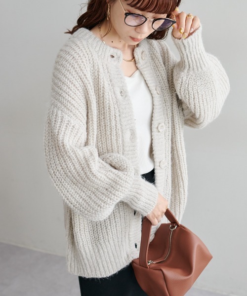 DISCOAT（ディスコート）の「【前後2WAY】畦プルオーバー（ニット/セーター・レディース・ネイビー/サックスブルー/ピンク/オレンジ/グリーン/ホワイト系その他・FREE）」の13枚目の写真