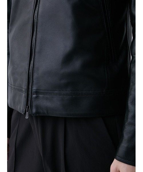 AOURE（アウール）の「シングルレザーライダース（ライダースジャケット・メンズ・ブラック・LARGE/X-LARGE/MEDIUM/SMALL）」の11枚目の写真