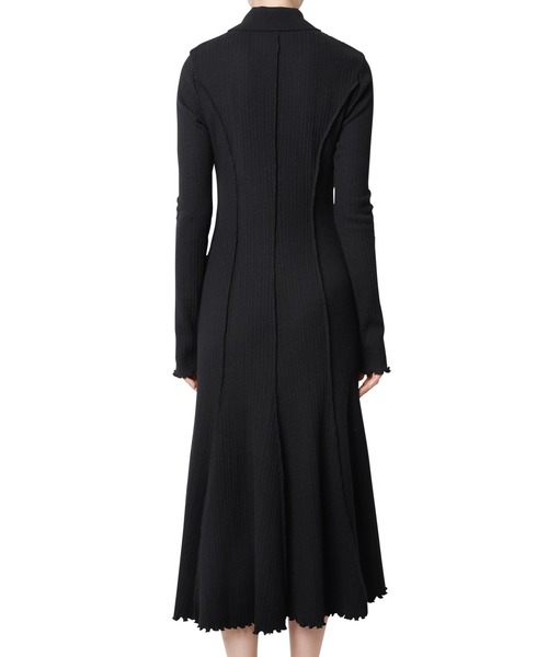 LE CIEL BLEU(ルシェルブルー)の「リブポロドレス / Rib Polo Dress(ワンピース・レディース・ブルー/ブラック・36)」の17枚目の写真