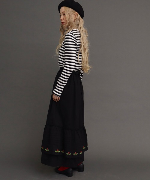 peu pres（プープレ）の「ホーリー刺繍スカート（スカート・レディース・ホワイト/ブラック・FREE）」の16枚目の写真