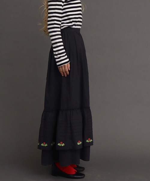 peu pres（プープレ）の「ホーリー刺繍スカート（スカート・レディース・ホワイト/ブラック・FREE）」の17枚目の写真