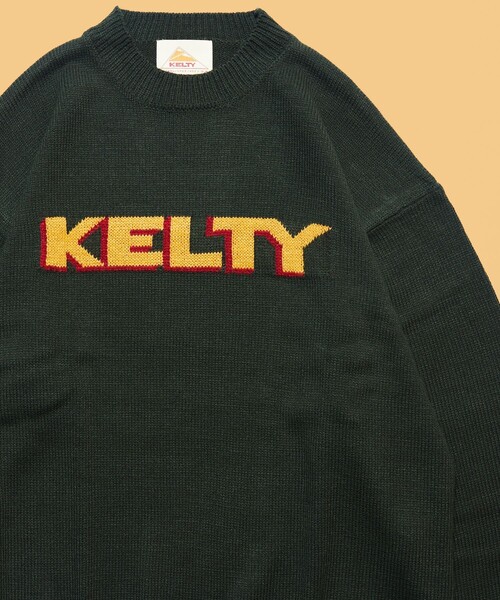 FREAK'S STORE（フリークスストア）の「WEB限定 KELTY×FREAK'S STORE/ケルティ 別注 フロントロゴ クルーネックニット/プルオーバー（ニット/セーター・メンズ・ブラック/グレー/ベージュ/オリーブ/ネイビー・SMALL/MEDIUM/LARGE）」の4枚目の写真