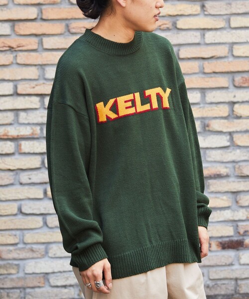 FREAK'S STORE（フリークスストア）の「WEB限定 KELTY×FREAK'S STORE/ケルティ 別注 フロントロゴ クルーネックニット/プルオーバー（ニット/セーター・メンズ・ブラック/グレー/ベージュ/オリーブ/ネイビー・SMALL/MEDIUM/LARGE）」の20枚目の写真