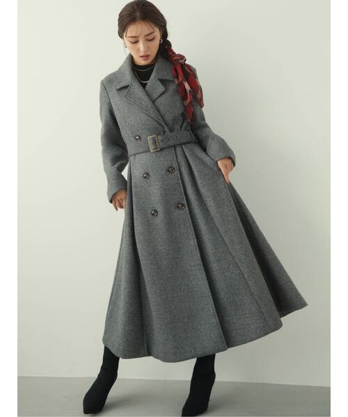 RESEXXY(リゼクシー)の「フレアデザインロングコート(その他アウター・レディース・アイボリー/グレー/ブラック・FREE)」の15枚目の写真