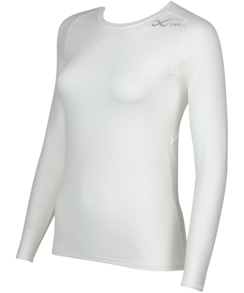 CW-X(シーダブリューエックス)の「レディース 長袖機能性トップス SECOND BODY 2.0(Tシャツ/カットソー・レディース・ライトピンク/ブラック/アイボリー・L/M/S)」の4枚目の写真