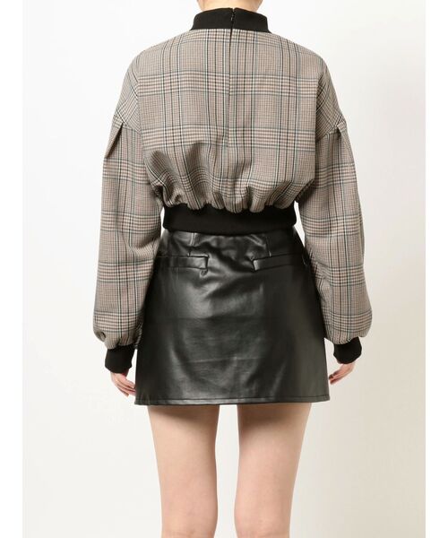 EVRIS（エヴリス）の「チェックリブドッキングブラウス（シャツ/ブラウス・レディース・ブラック/ブラウン・FREE）」の22枚目の写真