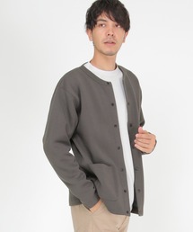 バックフリースクルーネックカーディガン