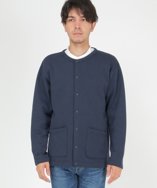 ikka(イッカ)の「バックフリースクルーネックカーディガン(カーディガン/ボレロ・メンズ・ベージュ/ネイビー/グレー・S/M/L/XL)」の10枚目の写真