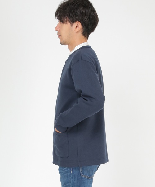 ikka(イッカ)の「バックフリースクルーネックカーディガン(カーディガン/ボレロ・メンズ・ベージュ/ネイビー/グレー・S/M/L/XL)」の11枚目の写真