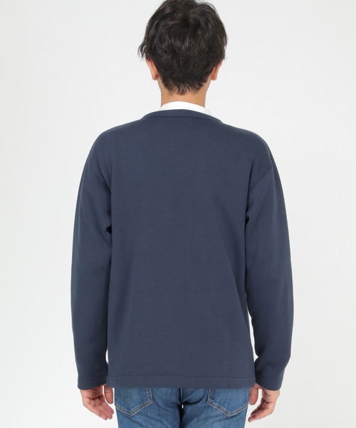 ikka(イッカ)の「バックフリースクルーネックカーディガン(カーディガン/ボレロ・メンズ・ベージュ/ネイビー/グレー・S/M/L/XL)」の12枚目の写真