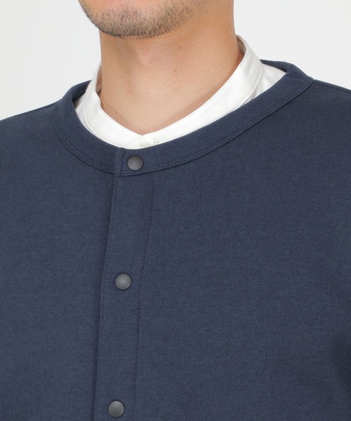 ikka(イッカ)の「バックフリースクルーネックカーディガン(カーディガン/ボレロ・メンズ・ベージュ/ネイビー/グレー・S/M/L/XL)」の17枚目の写真