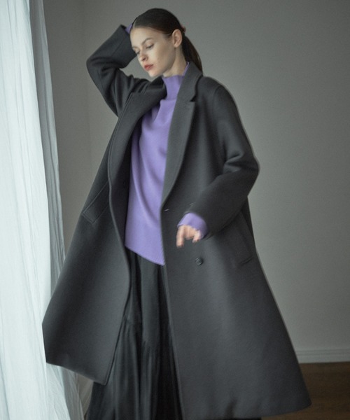 Lui's（ルイス）の「【カタログ掲載アイテム】ダブルジャガードハイネックニット（ニット/セーター・レディース・パープル/オフホワイト/ブラック/グリーン系その他・FREE）」の15枚目の写真