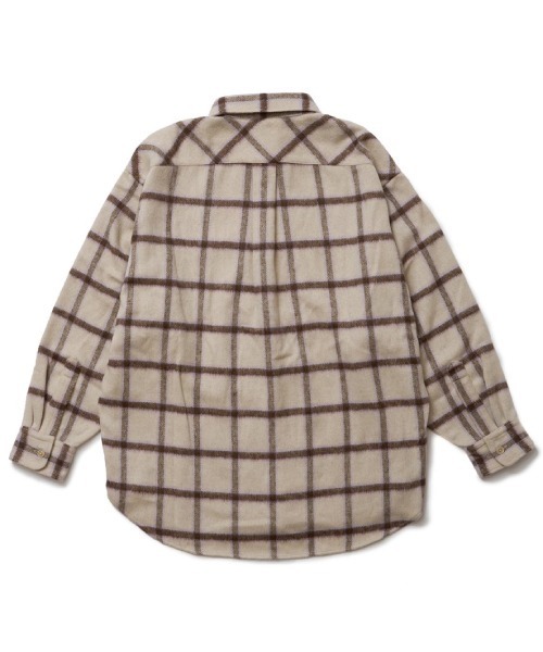 SON OF THE CHEESE(サノバチーズ)の「【SON OF THE CHEESE(サノバチーズ)】Shaggy Check Shirt(シャツ/ブラウス・メンズ・ネイビー/ホワイト・MEDIUM/LARGE/X-LARGE)」の7枚目の写真