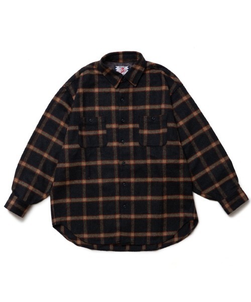 SON OF THE CHEESE(サノバチーズ)の「【SON OF THE CHEESE(サノバチーズ)】Shaggy Check Shirt(シャツ/ブラウス・メンズ・ネイビー/ホワイト・MEDIUM/LARGE/X-LARGE)」の8枚目の写真