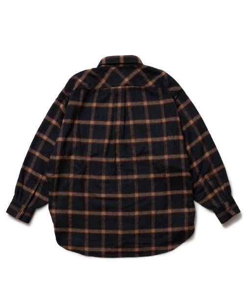 SON OF THE CHEESE(サノバチーズ)の「【SON OF THE CHEESE(サノバチーズ)】Shaggy Check Shirt(シャツ/ブラウス・メンズ・ネイビー/ホワイト・MEDIUM/LARGE/X-LARGE)」の10枚目の写真