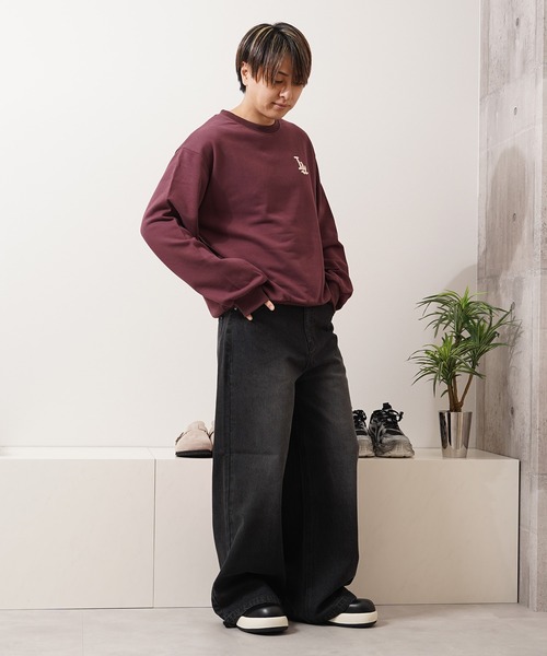 STAYGOLD】 LA ロゴ刺繍 ルーズスウェット 【セットアップ可能】/ LA