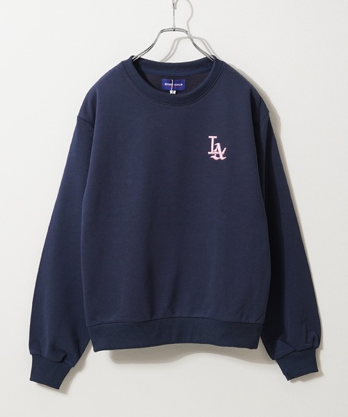 セール】【STAYGOLD】 LA ロゴ刺繍 ルーズスウェット 【セットアップ