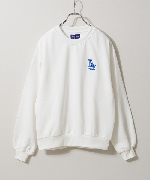 セール】【STAYGOLD】 LA ロゴ刺繍 ルーズスウェット 【セットアップ