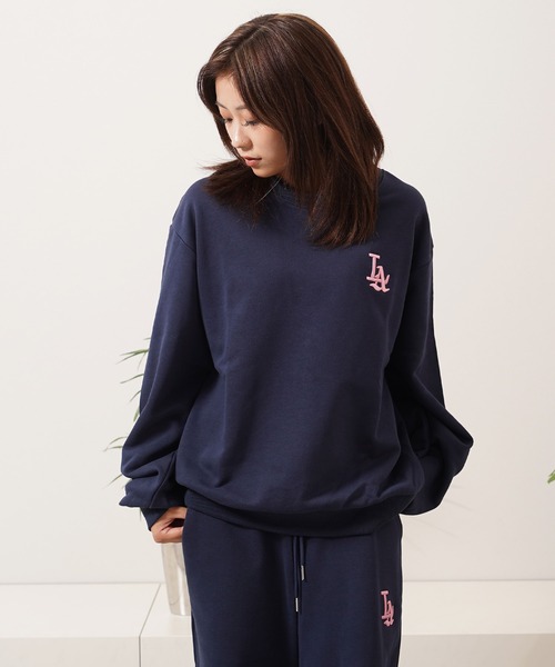 セール】【STAYGOLD】 LA ロゴ刺繍 ルーズスウェット 【セットアップ
