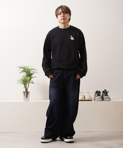 STAYGOLD】 LA ロゴ刺繍 ルーズスウェット 【セットアップ可能】/ LA